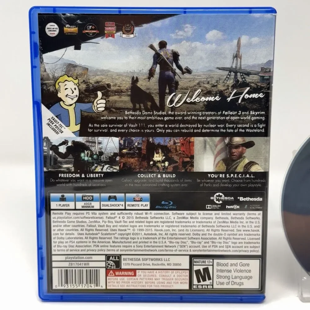 Fallout 4 Sony PlayStation 4 PS4 2015 Complete CIB Refurbished Tested
